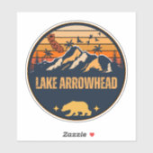 Arrowhad-See, Kalifornien Aufkleber (Blatt)