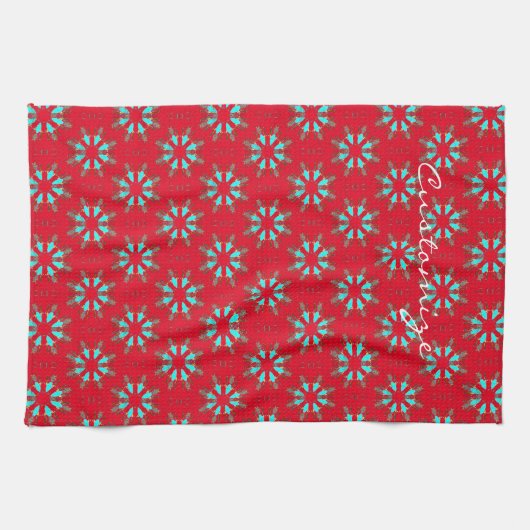 Arrowhead Feathers Pow-wow Geschirrtuch (Horizontal)