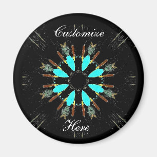 Arrowhead Feathers pow-wow Muster Thunder_Cove Magnet
