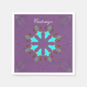 Arrowhead Feathers pow-wow Muster Thunder_Cove Serviette (Vorderseite)