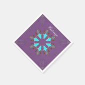 Arrowhead Feathers pow-wow Muster Thunder_Cove Serviette (Ecke)