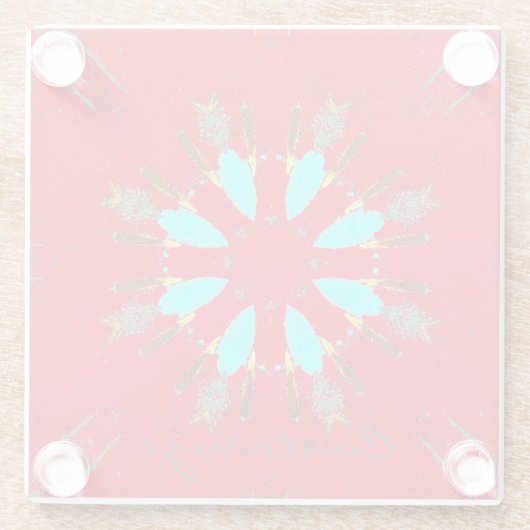 Arrowhead Feathers Pow-wow Thunder_Cove Glasuntersetzer (Rückseite)