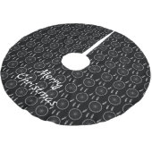 Arrowhead Feathers Pow-wow Thunder_Cove Polyester Weihnachtsbaumdecke (Schrägansicht)