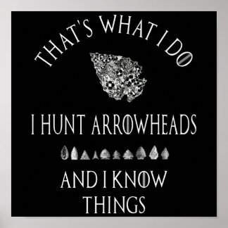 Arrowhead Hunter Artifaktenjagd sammelt Geschenk Poster