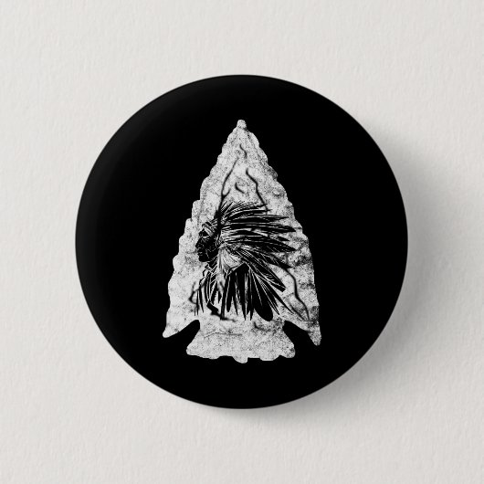 Arrowhead Hunter Indischer Chefjäger Button (Vorderseite)