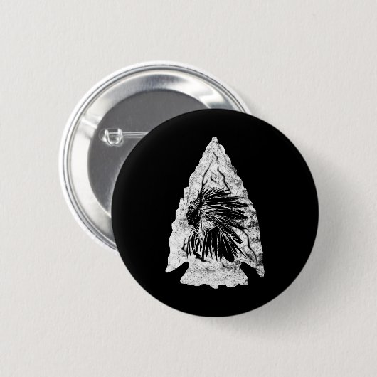 Arrowhead Hunter Indischer Chefjäger Button (Vorne & Hinten)