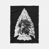 Arrowhead Hunter Indischer Chefjäger Fleecedecke (Vorderseite)