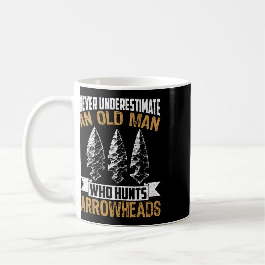 Arrowhead Hunter Shirt Alter Mann Opa Arrowhead H Kaffeetasse (Links)
