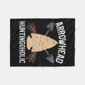 Arrowhead Hunter Shirt Funny Arrowhead Huntingohol Fleecedecke (Vorderseite (Horizontal))