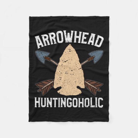 Arrowhead Hunter Shirt Funny Arrowhead Huntingohol Fleecedecke (Vorderseite)