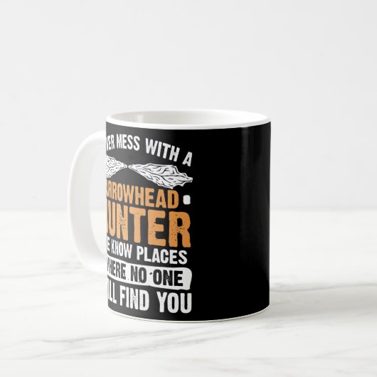 Arrowhead Hunting Artifact Collector Funny Kaffeetasse (Vorderseite Links)