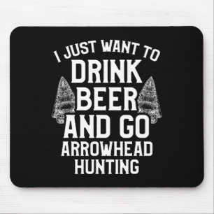 Arrowhead Hunting Collector Drink Beer Artifakte H Mousepad