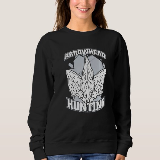 Arrowhead Hunting Flint Artifact Rocks Arrowhead C Sweatshirt (Vorderseite)