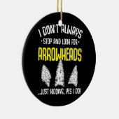 Arrowhead Hunting Flint Collections Flintknapping Keramik Ornament (Rechts)