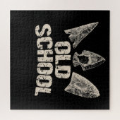 Arrowhead Jagd Alte Schule Bogenschießen Lover Ges Puzzle (Horizontal)