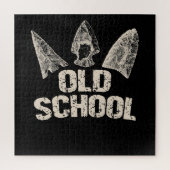 Arrowhead Jagd Alte Schule Bogenschießen Lover Ges Puzzle (Vertikal)