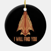 Arrowhead Junting Arrowhead Collector Keramik Ornament (Hinten)