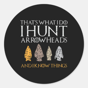 Arrowhead Junting Junting Lover Gift Runder Aufkleber