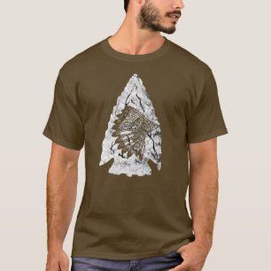 Arrowhead Junting Native American Feather T-Shirt