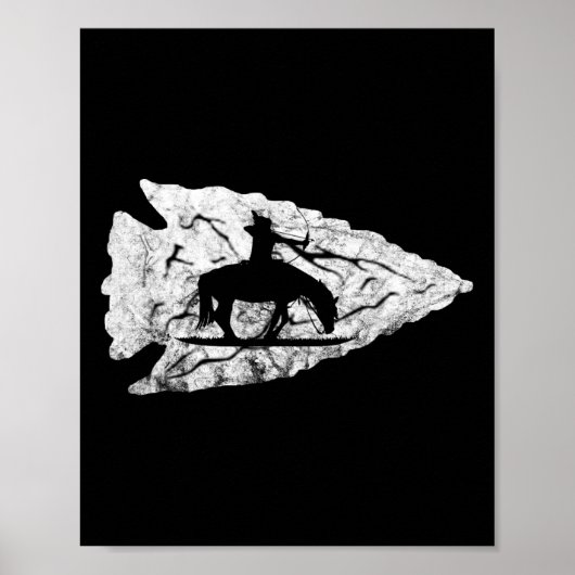 Arrowhead Junting Native American Relic Hunter Arr Poster (Vorne)