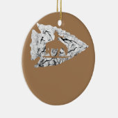 Arrowhead Junting Native American Relic Hunter Keramik Ornament (Rechts)