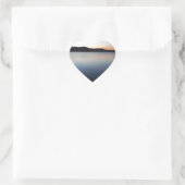 Arrowhead-Sunset Herz-Aufkleber (Tasche)