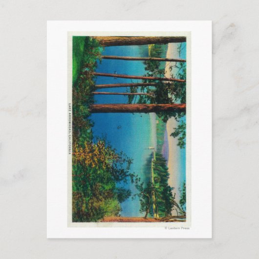 Arrowhead ViewLake Arrowhead, CA Postkarte (Vorderseite)