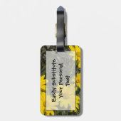 Arrowleaf Balsamroot Easy ID Personal Gepäckanhänger (Rückseite vertikal)