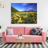 Arrowleaf balsomroot bedeckt mit leinwanddruck (Insitu (Wohnzimmer))