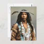 Arrowmaker An Ojibwa Brave1903 Vintage indische Postkarte (Vorne/Hinten)