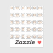 Arrows and flags  aufkleber (Blatt)