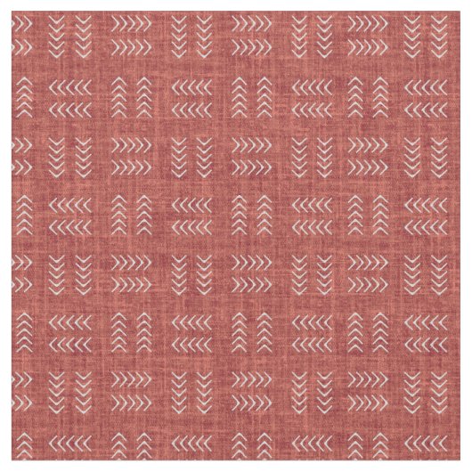 Arrows on Red Linen Stoff (Nahaufnahme)