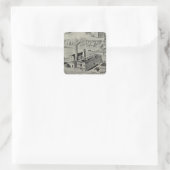 Arrowwanna Mills Quadratischer Aufkleber (Tasche)