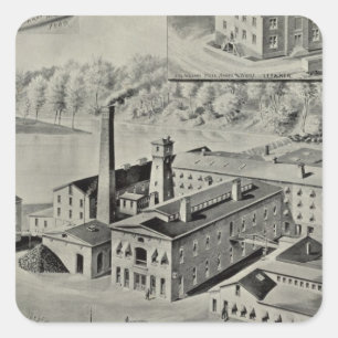 Arrowwanna Mills Quadratischer Aufkleber