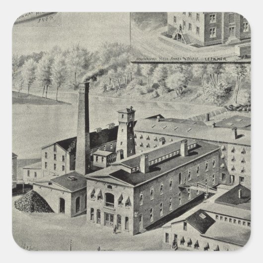 Arrowwanna Mills Quadratischer Aufkleber (Vorderseite)