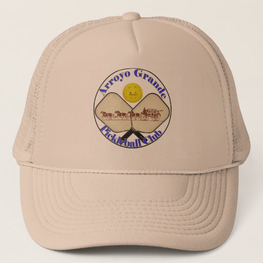 Arroyo großer Pickleball Verein-Hut Truckerkappe (Vorderseite)