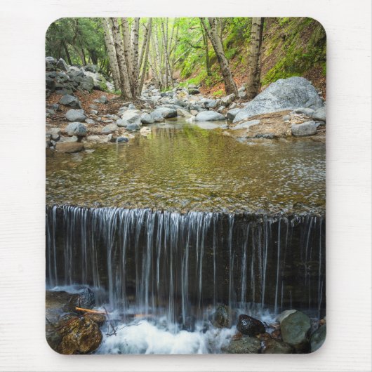 Arroyo Waterfall Nature Photography Art Print Mousepad (Vorne)
