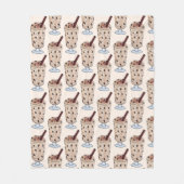 Arroz con Dulce Puerto Rico Coconut Rice Pudding Fleecedecke (Vorderseite)