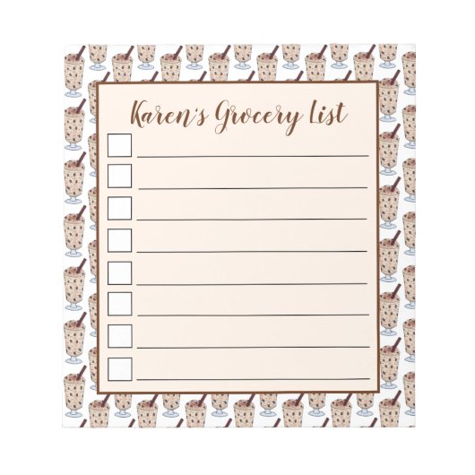 Arroz con Dulce Puerto Rico Coconut Rice Pudding Notizblock (Vorderseite)