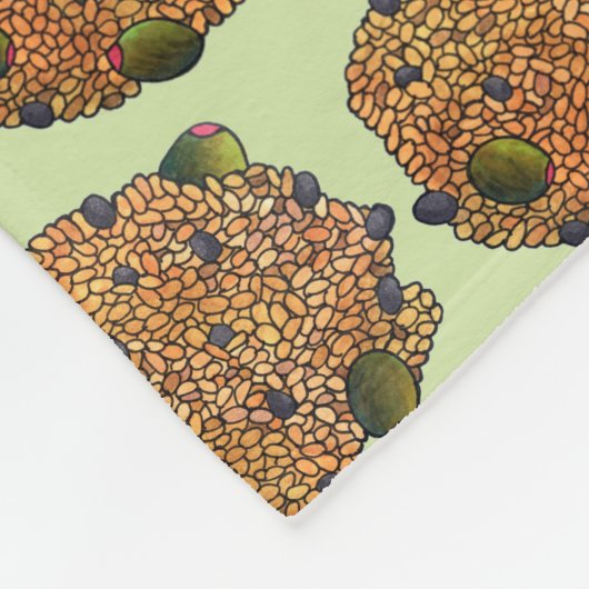 Arroz con Gandules Puerto Rico Fleecedecke (Ecke)