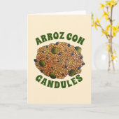 Arroz con Gandules Puerto Rico Karte (Gelbe Blume)