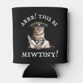 Arrr! Das ist winzig! Pirate Cat Dosenkühler (Rückseite)