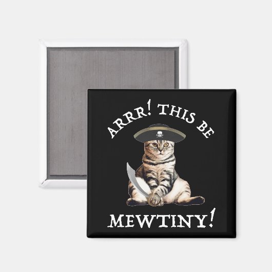 Arrr! Das ist winzig! Pirate Cat Magnet (Vorderseite/Rückseite)