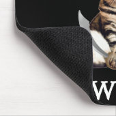 Arrr! Das ist winzig! Pirate Cat Mousepad (Ecke)