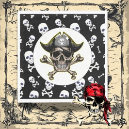 Arrr, Lass's Get Ready for a Pirate Party Serviette