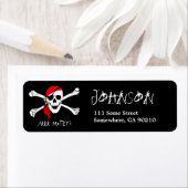 ARRR Matey Black Pirate Address Label (Insitu)