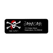 ARRR Matey Black Pirate Address Label (Vorne)