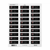 ARRR Matey Black Pirate Address Label (Vorne)