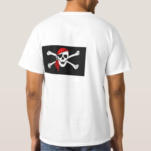 ARRR Matey Custom Pirate Mens Tshirt Shirt Top (Rückseite)