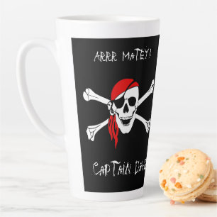 ARRR Matey CustomPirate Skull Crossbone Tasse